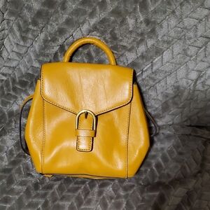 Fossil Leather Backpack Nwot